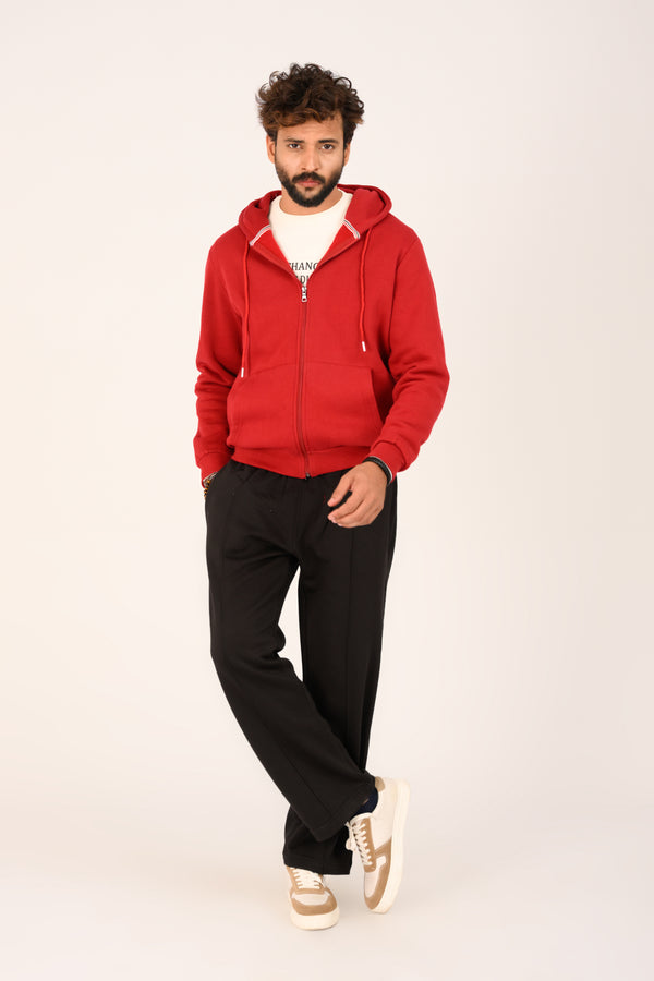 MEN ZIPPER HOOD