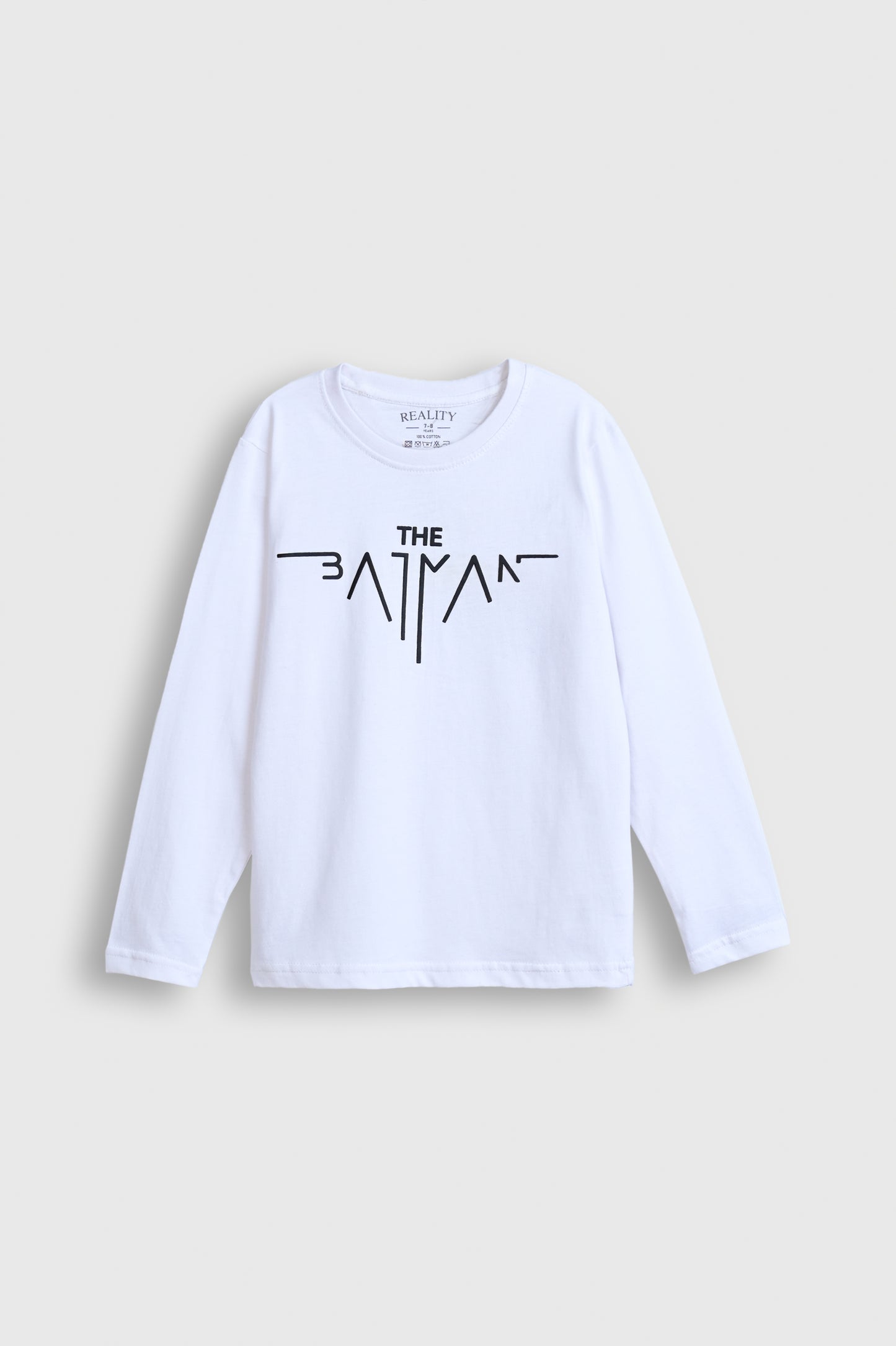 The Batman Classic White Long Sleeve Tee Reality