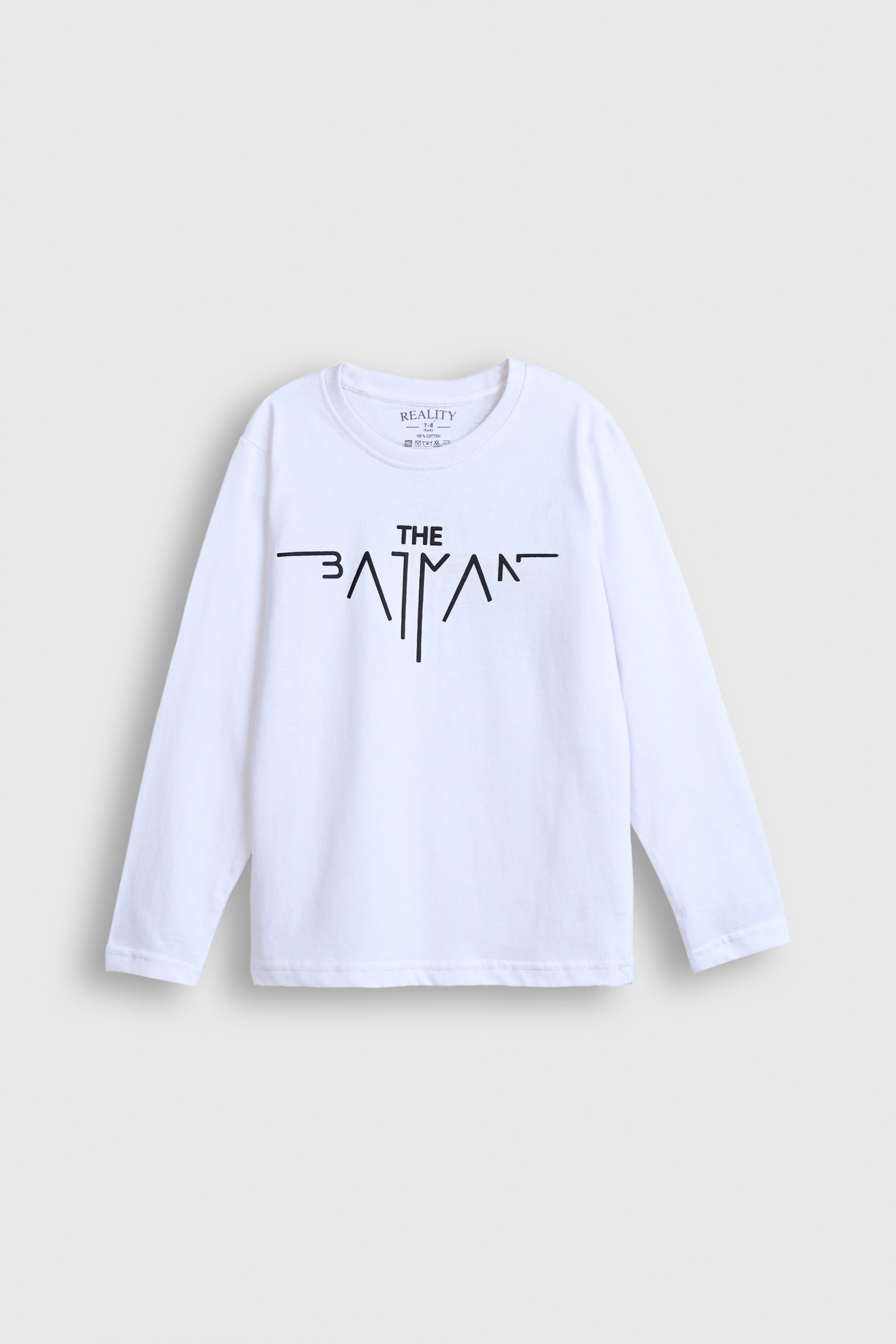 The Batman Classic White Long Sleeve Tee Reality
