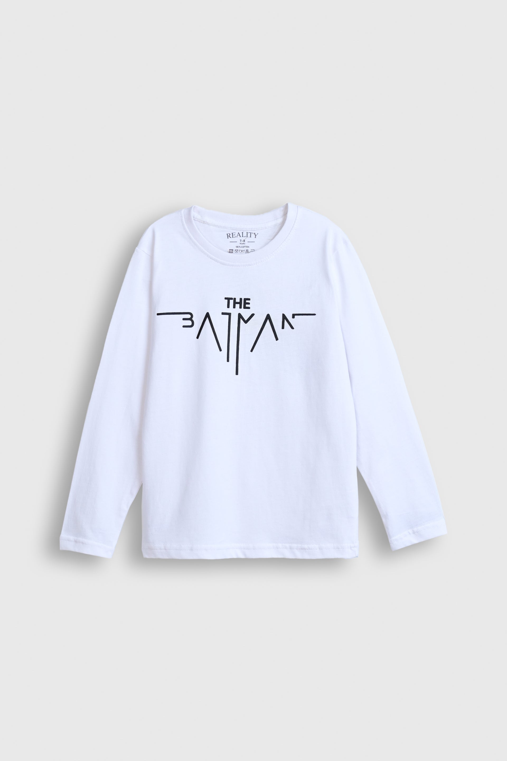 The Batman Classic White Long Sleeve Tee Reality