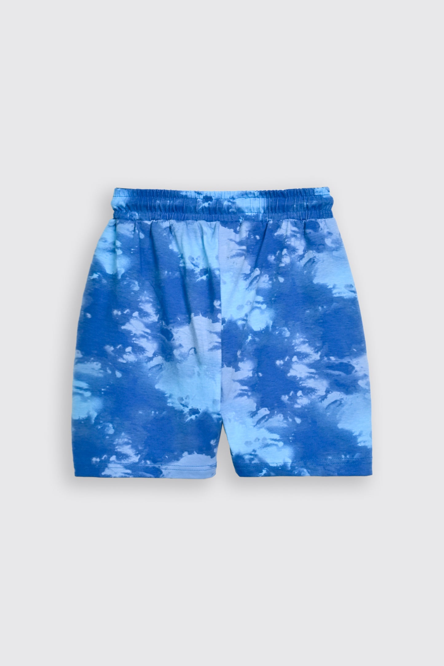PRINTED BLUE SHORTS