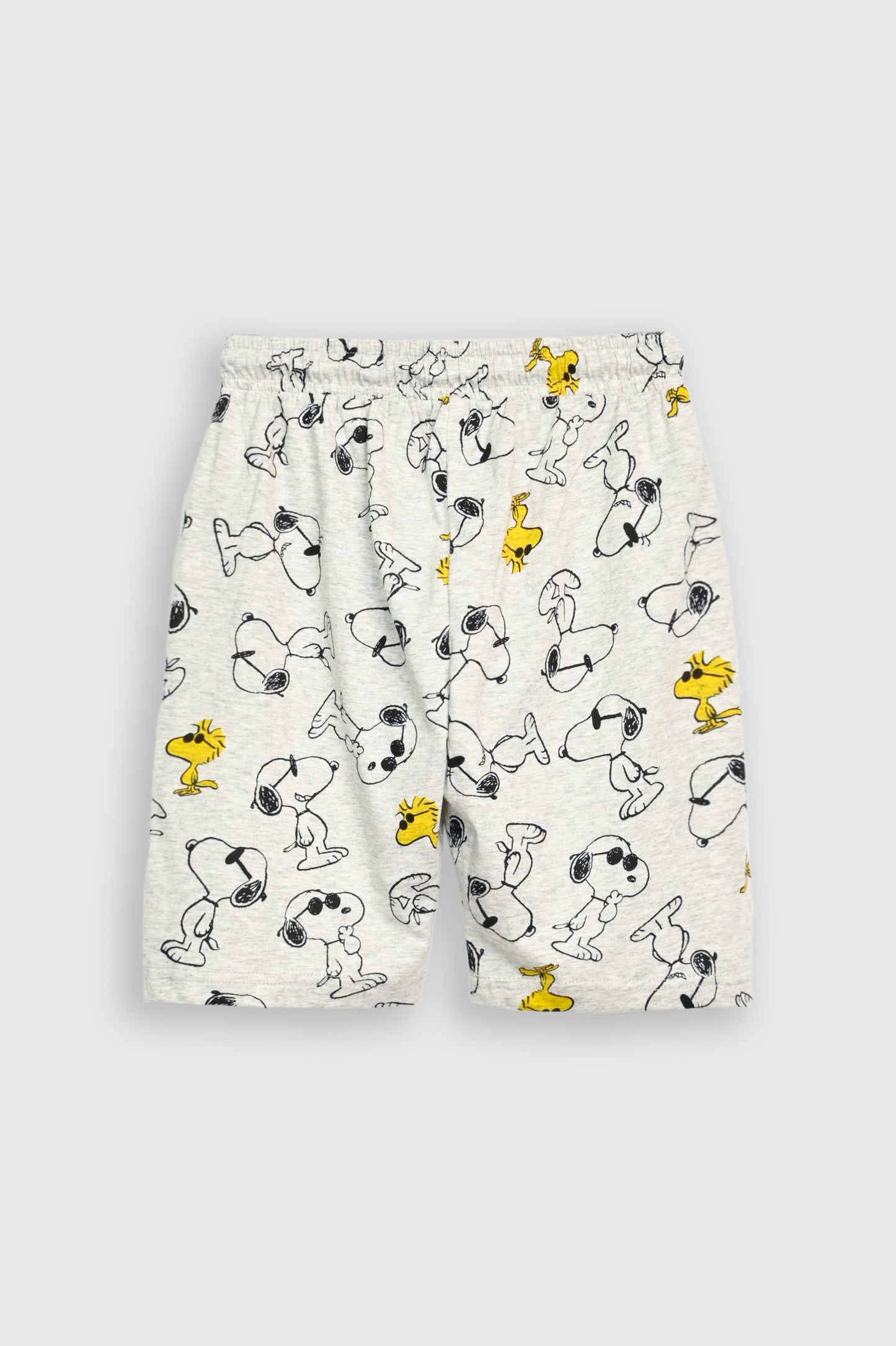 PRINTED GRAY SHORTS