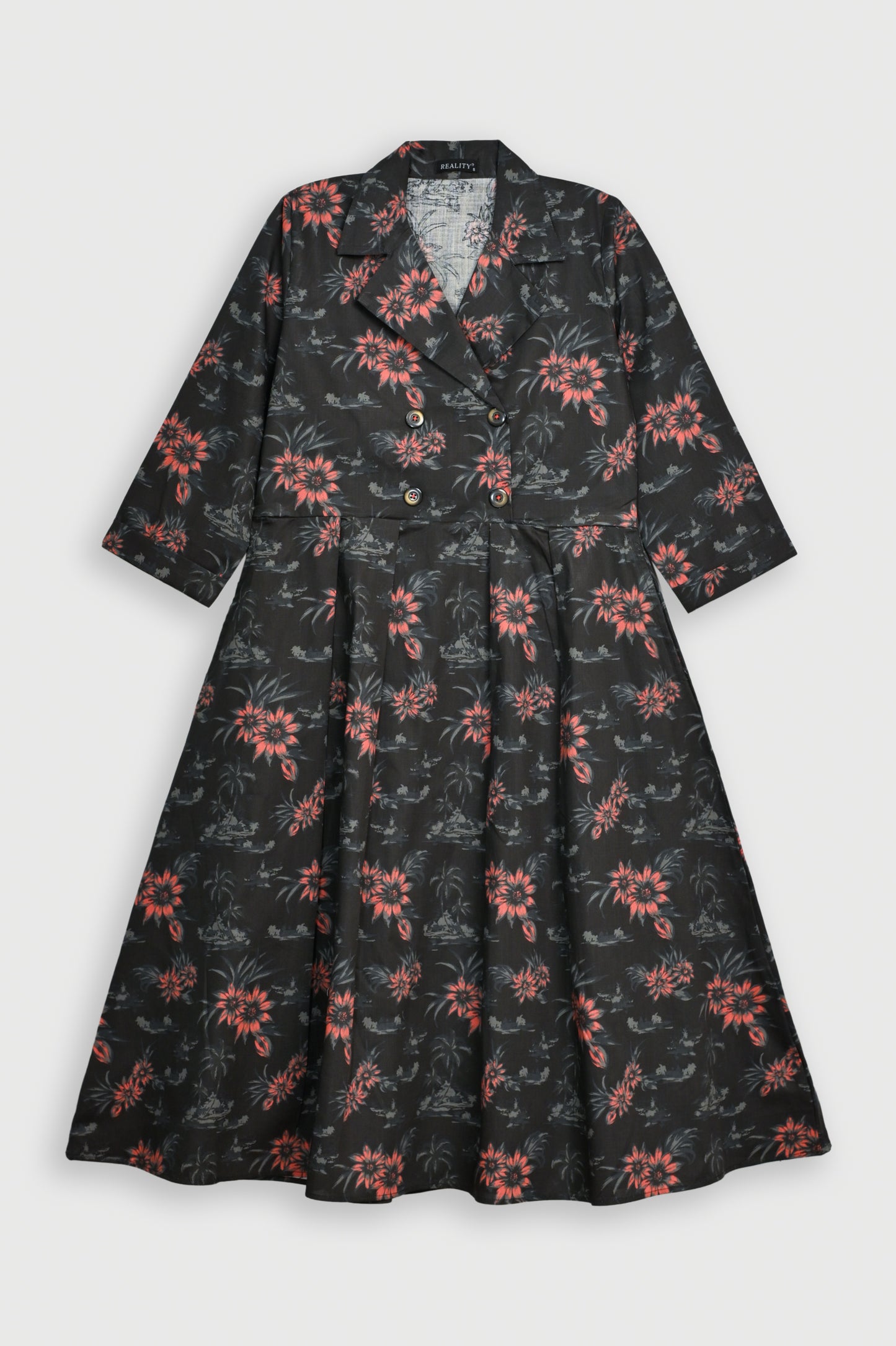 FLORAL BLACK TOP