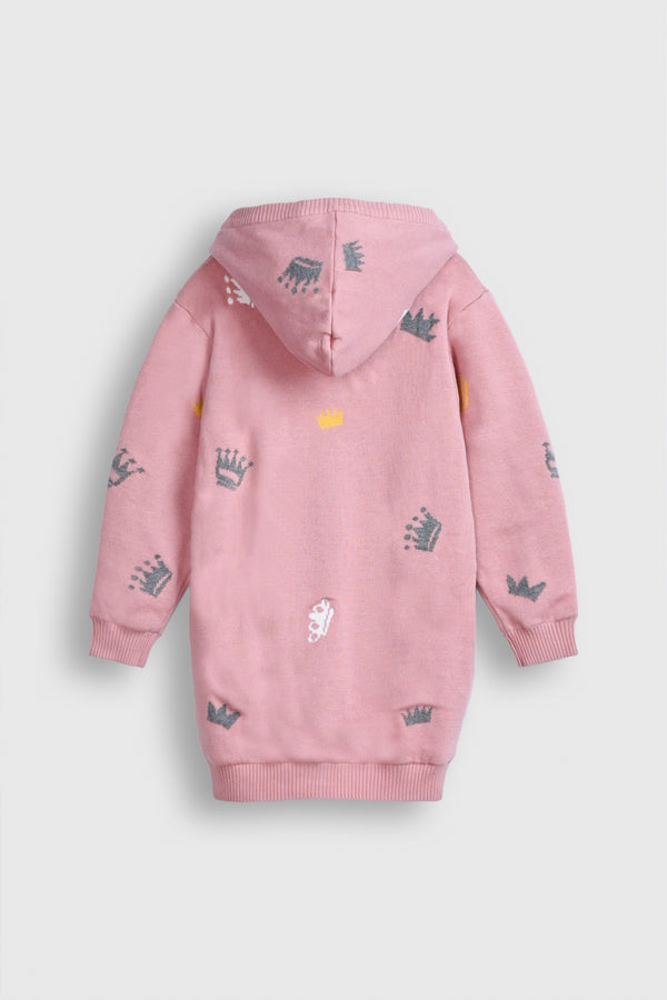 Princess Crown Hooded Knit Cardigan Reality