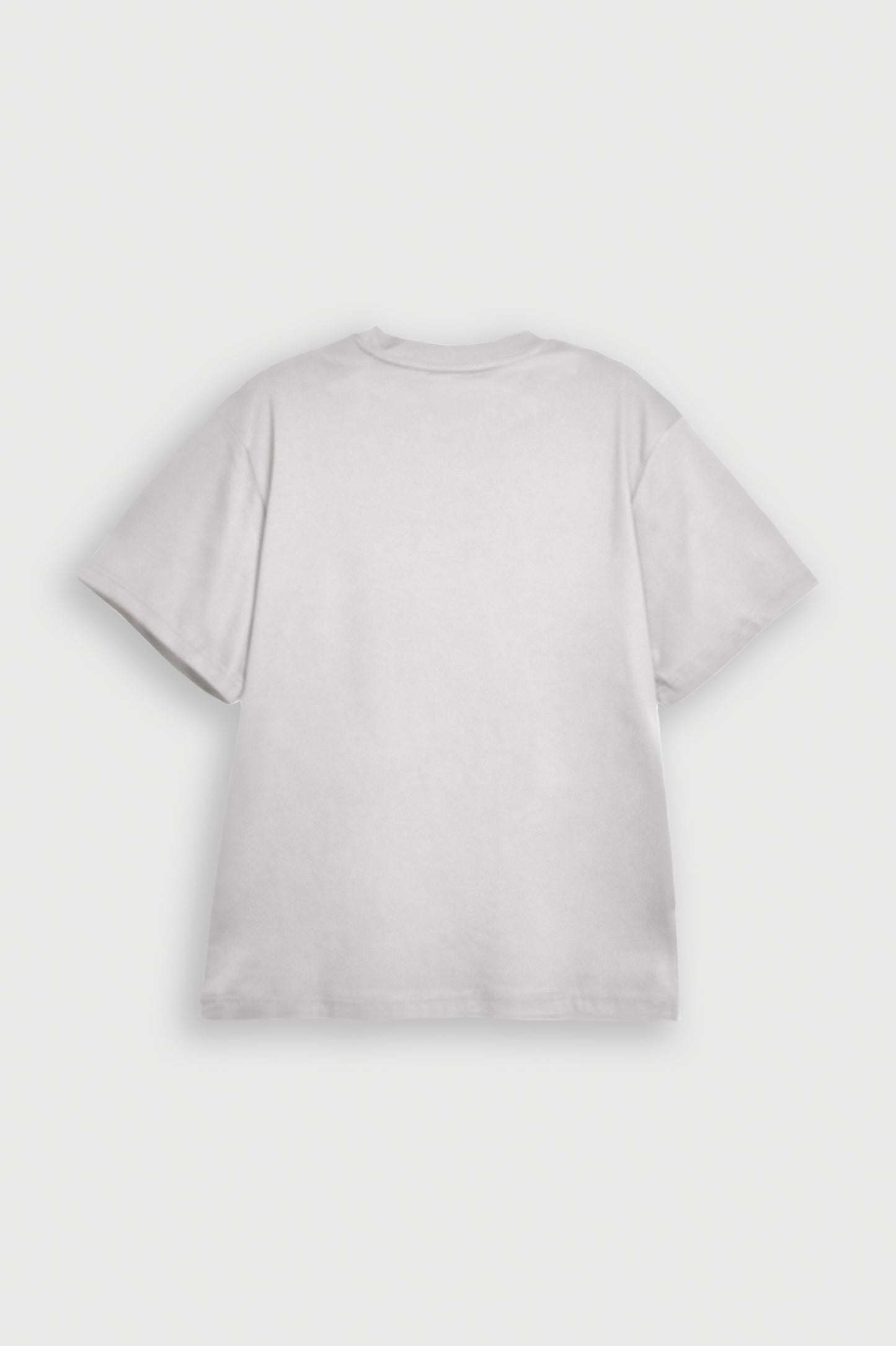DOWN SHOULDER LIGHT GRAY T-SHIRT