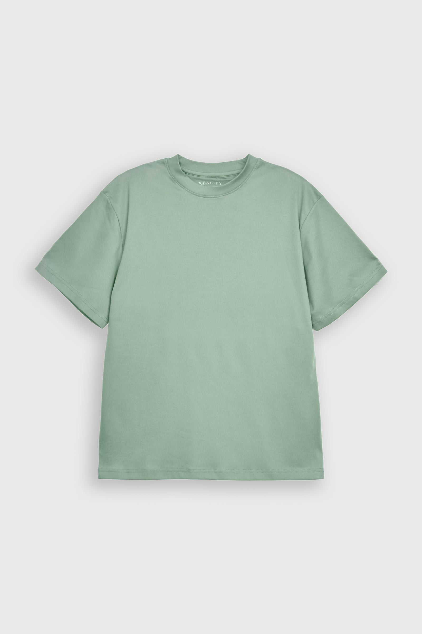DOWN SHOULDER OLIVE T-SHIRT