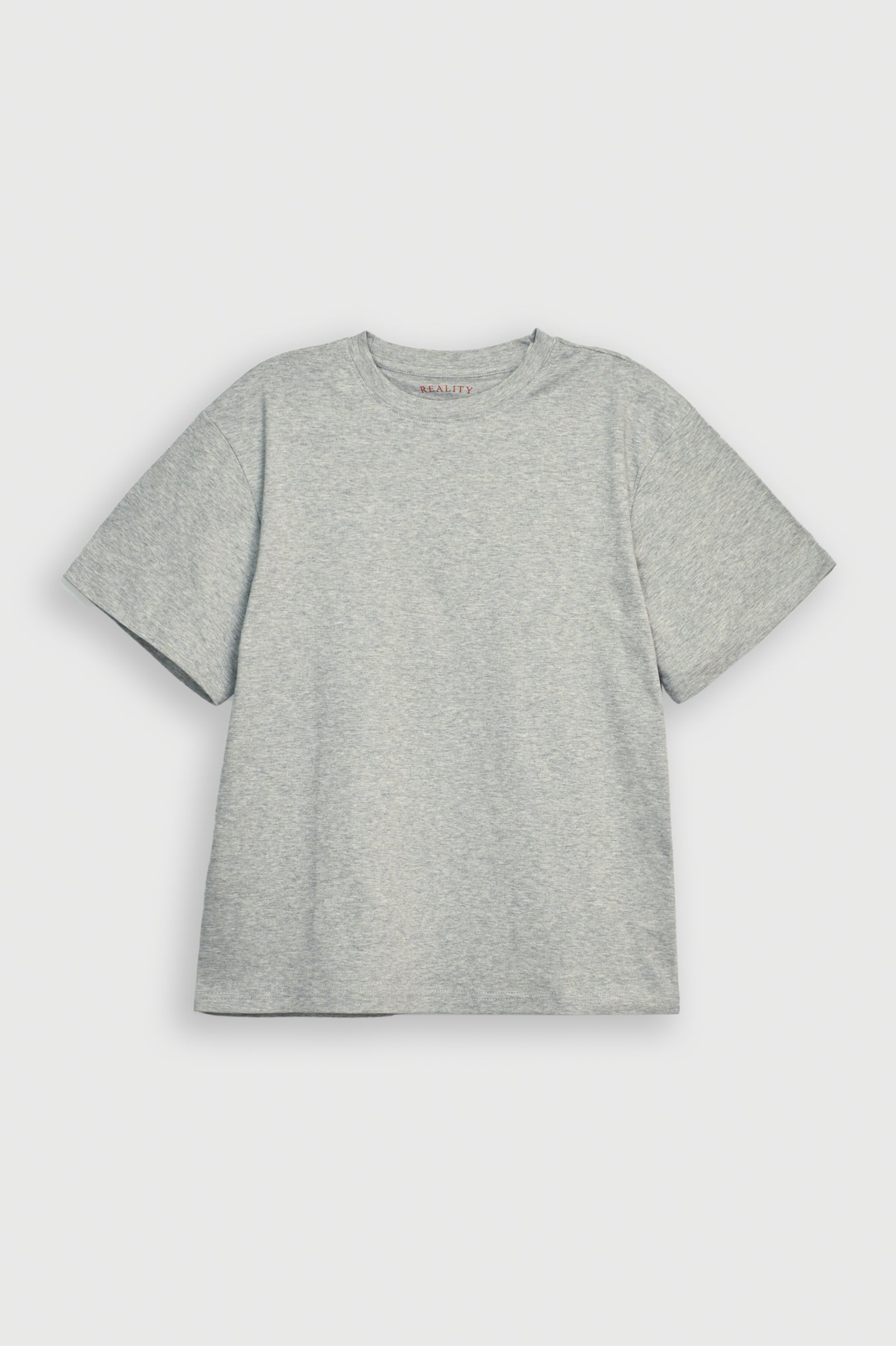 DOWN SHOULDER GRAY T-SHIRT
