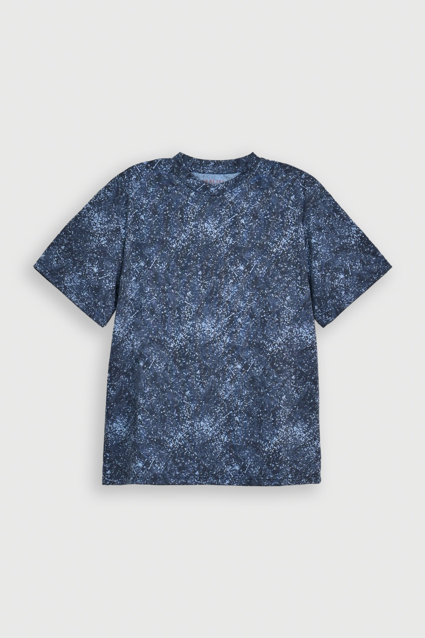 DOWN SHOULDER NAVY T-SHIRT