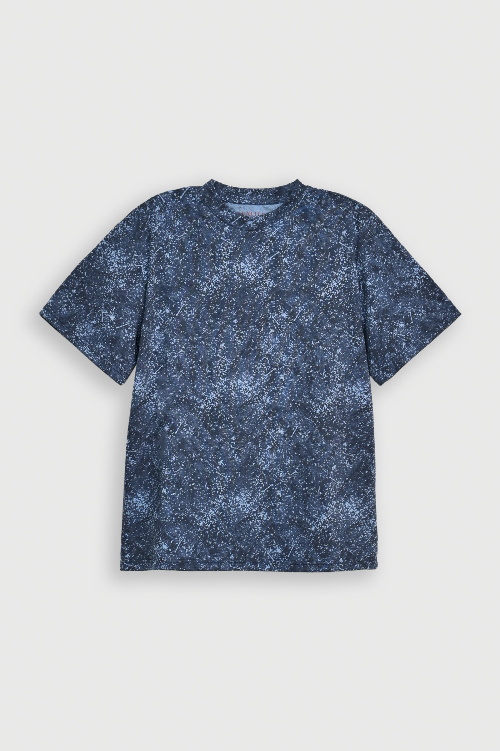 DOWN SHOULDER NAVY T-SHIRT