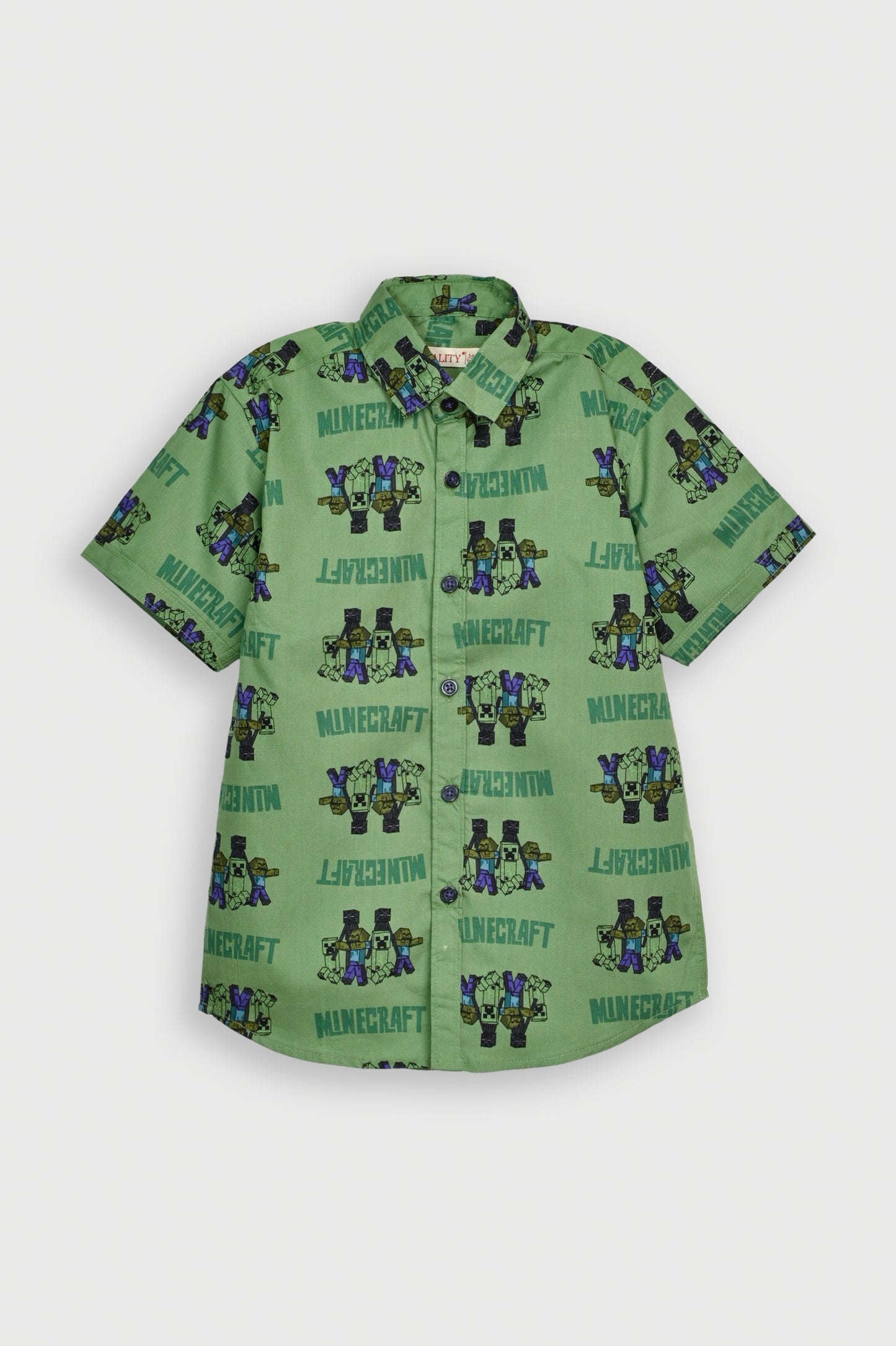 PRINTED GREEN SHIRT