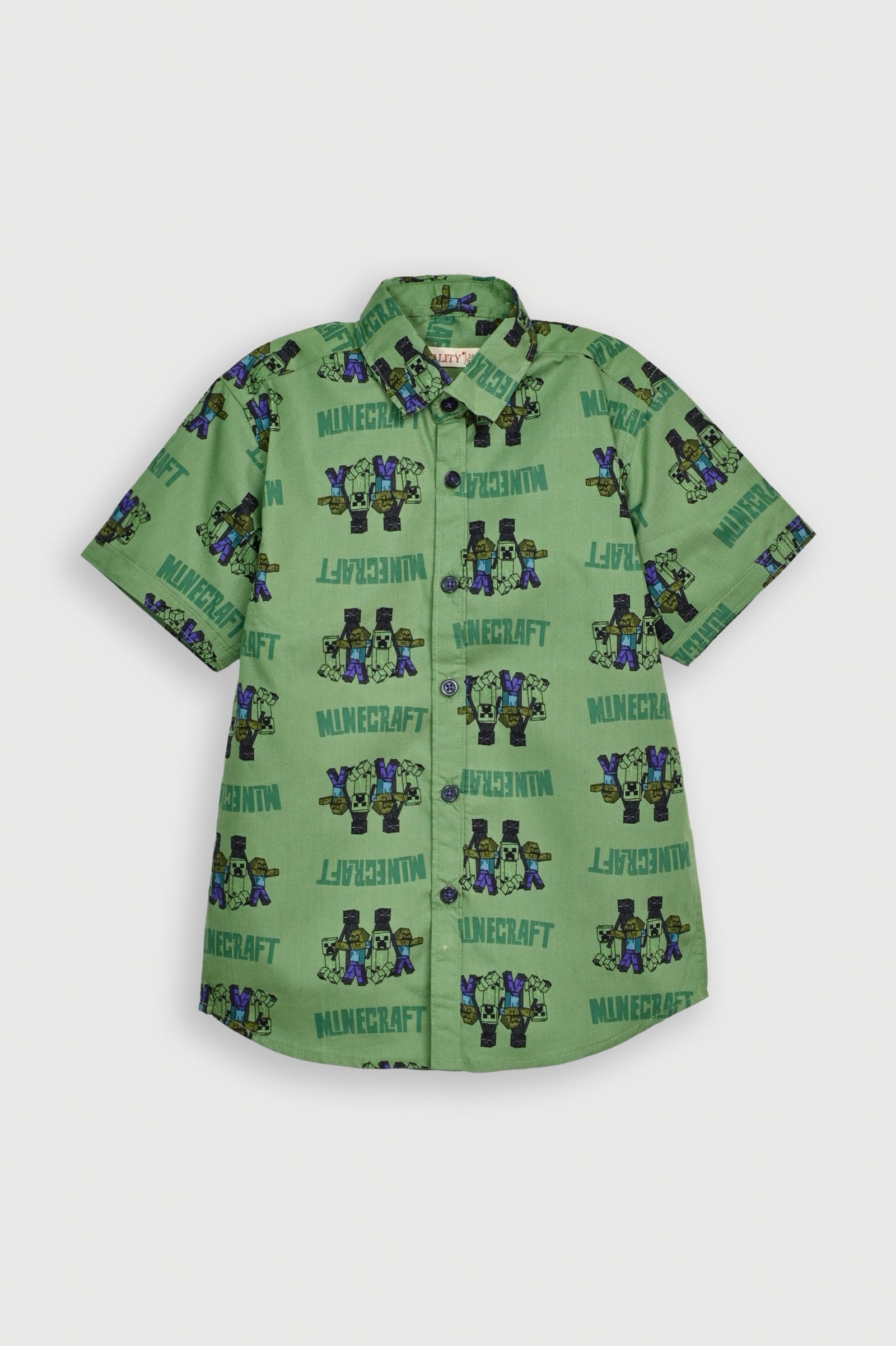 PRINTED GREEN SHIRT