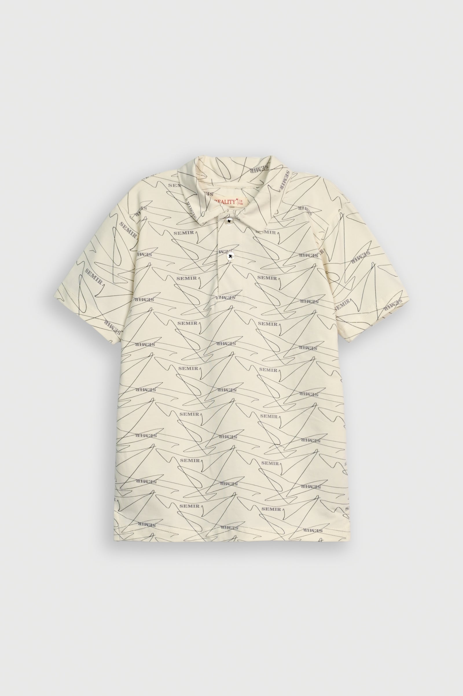 BOY PRINTED WHITE POLO Reality