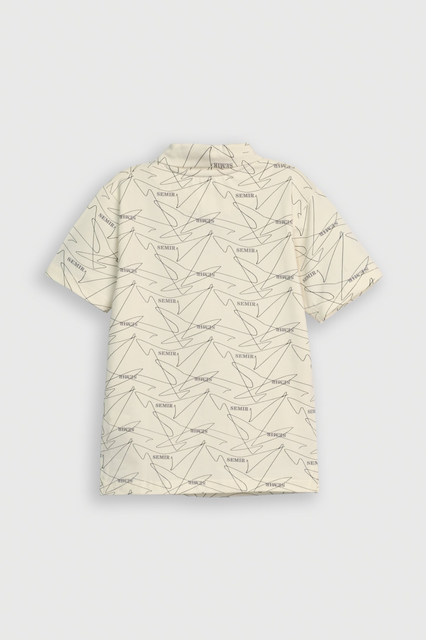 BOY PRINTED WHITE POLO