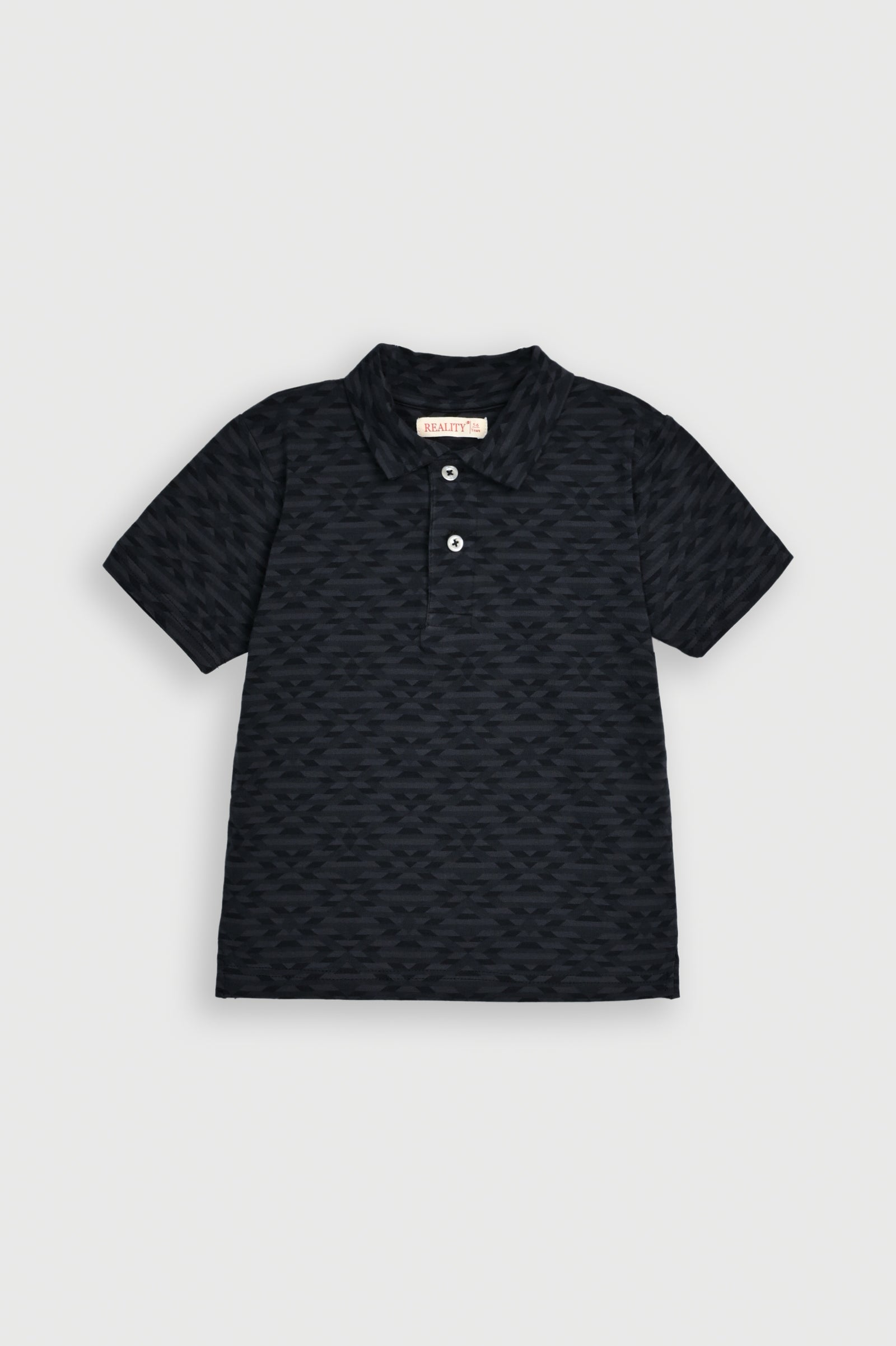 BOY PRINTED CHARCOAL POLO Reality