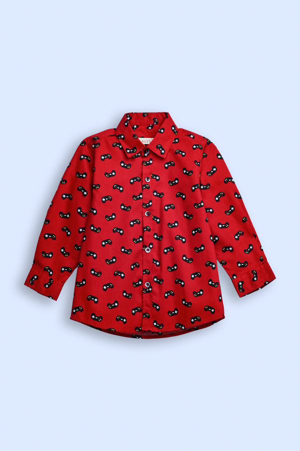 BOYS PRINTED CASUAL SHIRT REALITY