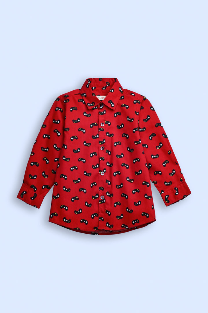 BOYS PRINTED CASUAL SHIRT REALITY