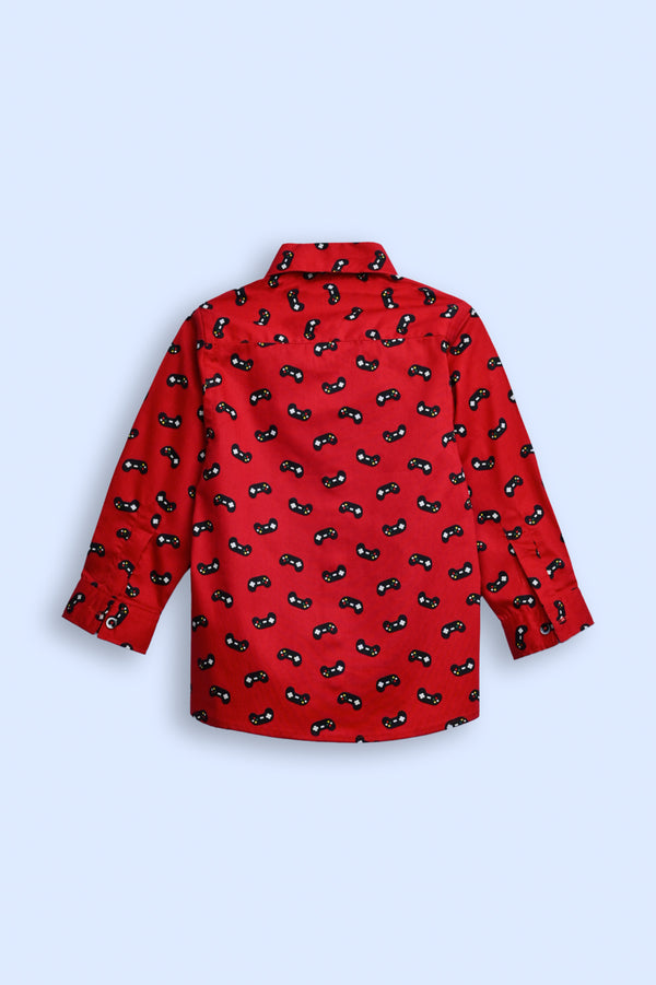BOYS PRINTED CASUAL SHIRT REALITY