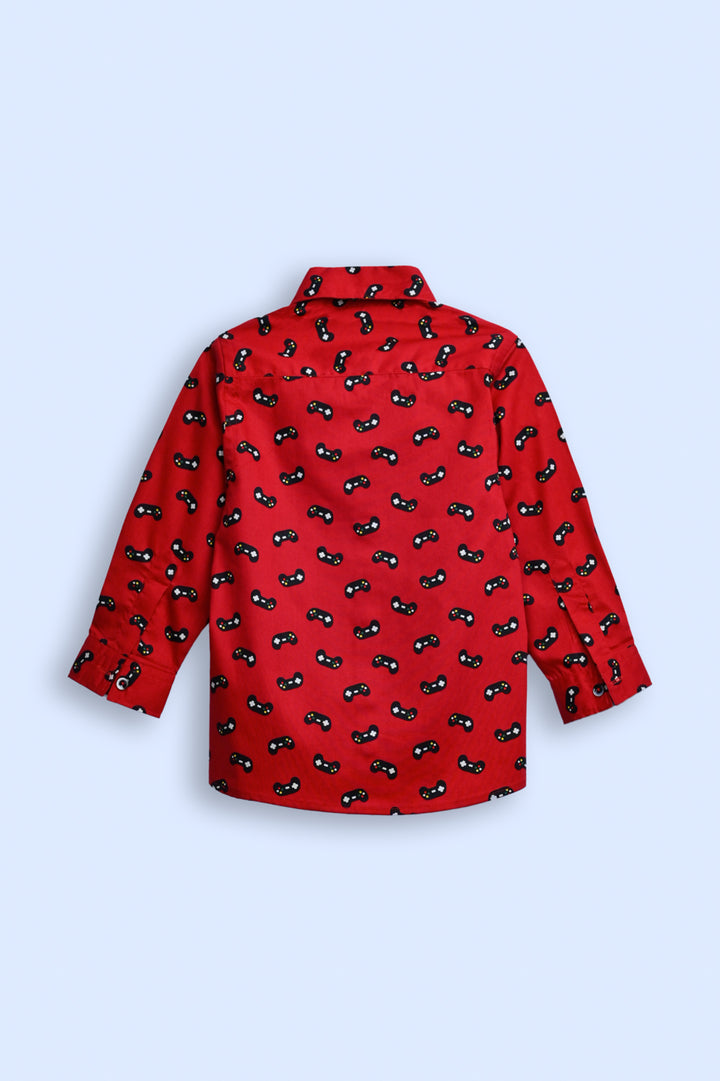 BOYS PRINTED CASUAL SHIRT REALITY