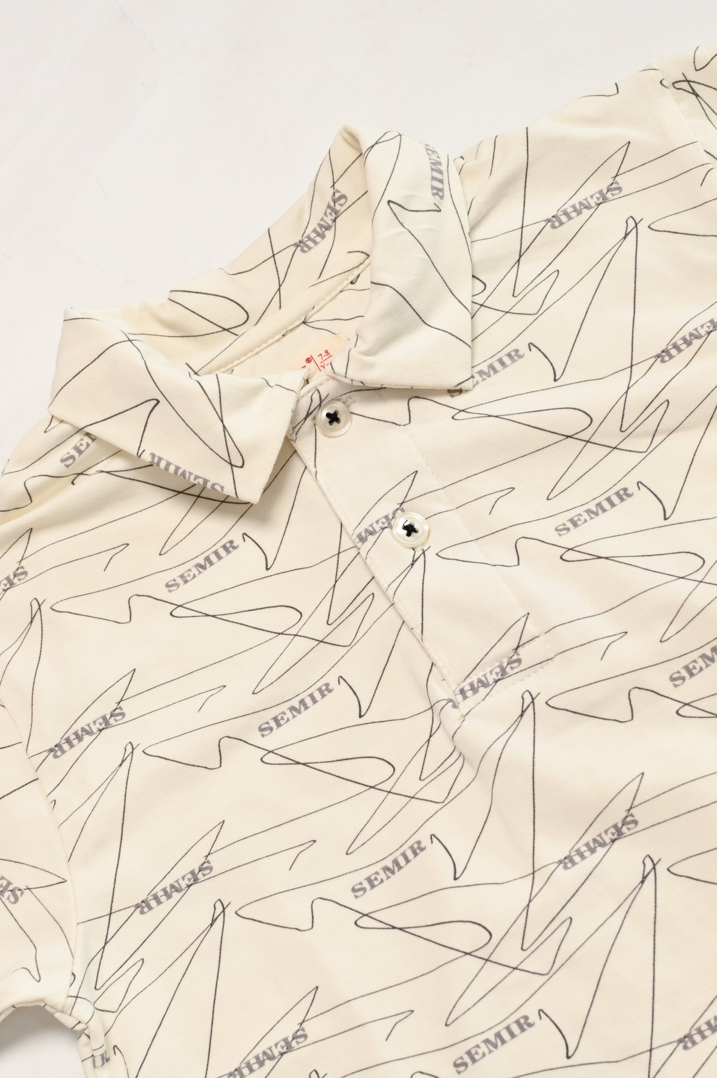 BOY PRINTED WHITE POLO