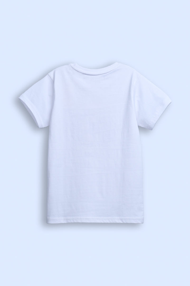 BOYS White T-SHIRT Reality