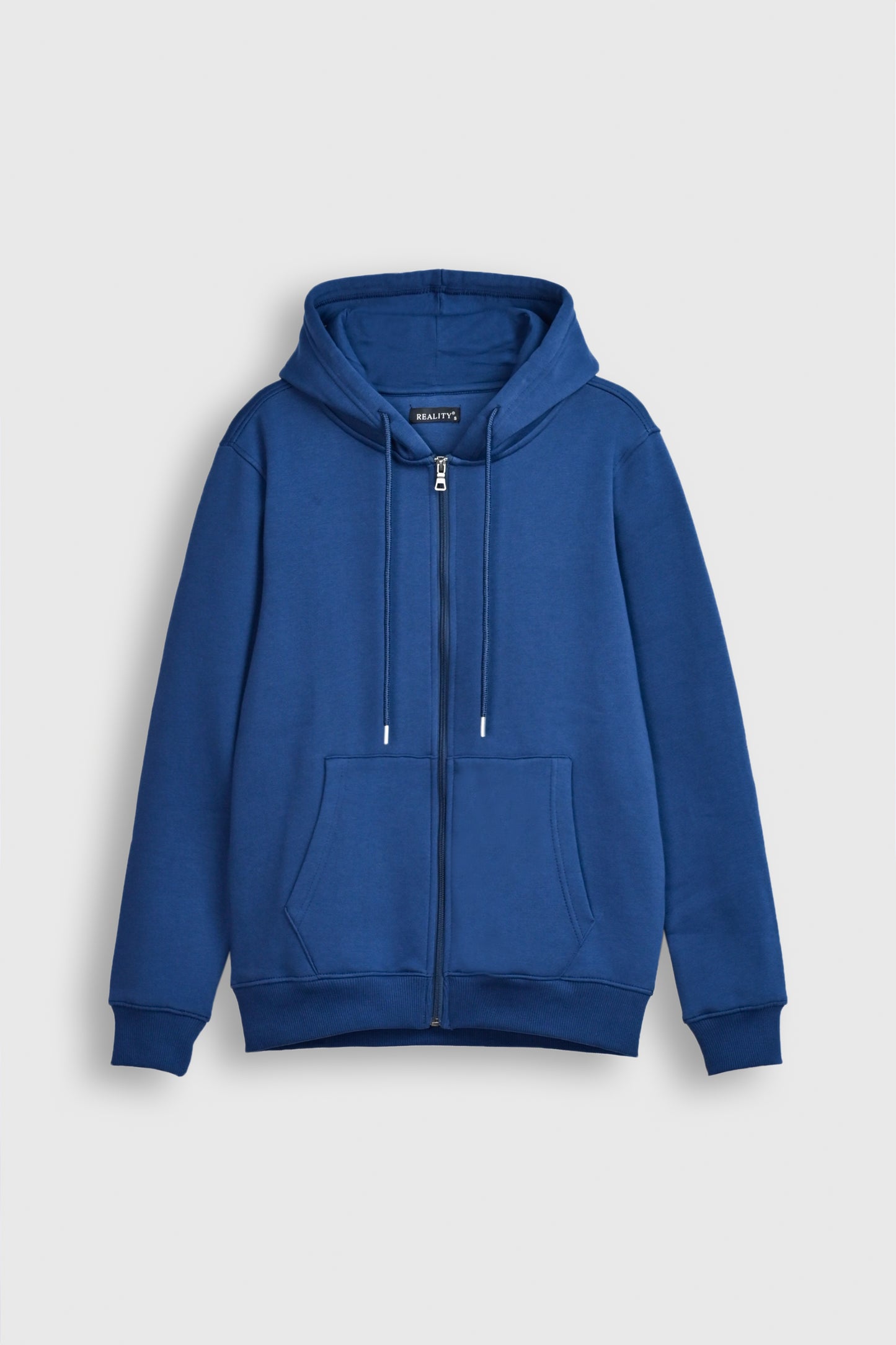 Cobalt Blue Zip-Up Hoodie Reality