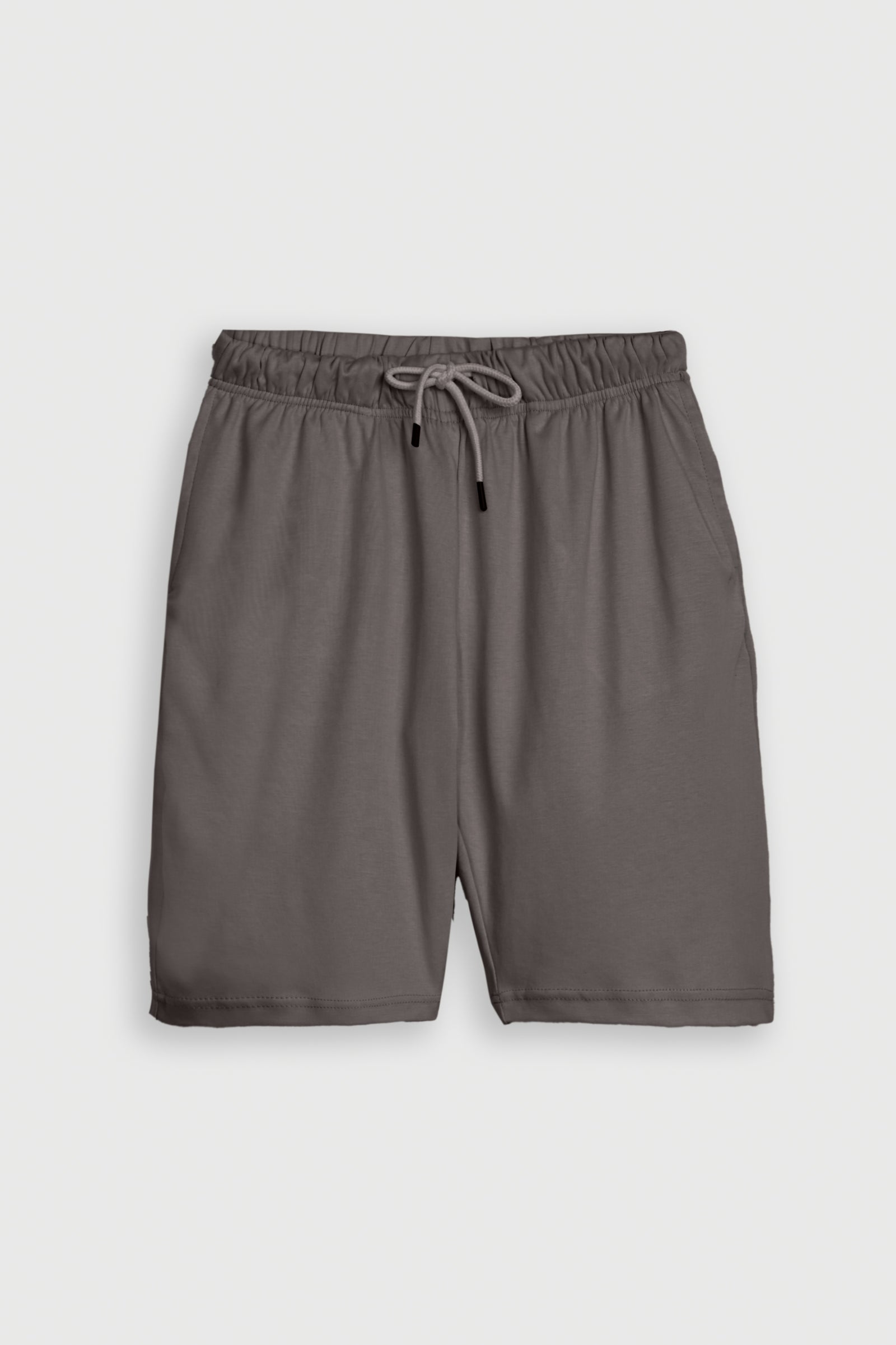 SOLID COTTON DARK GRAY SHORTS Reality