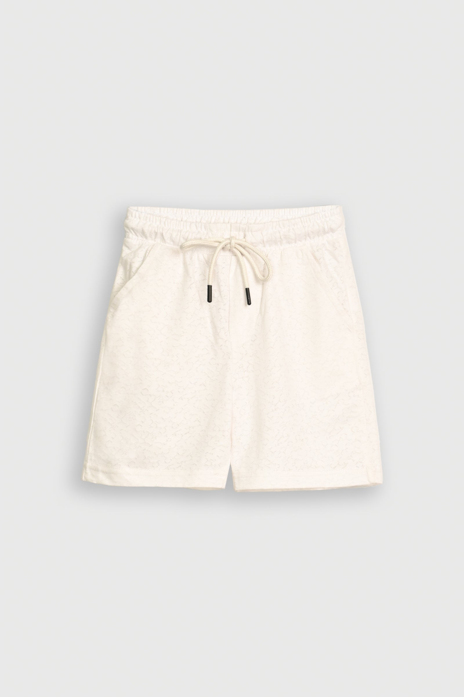 PRINTED OFF WHITE SHORTS Reality