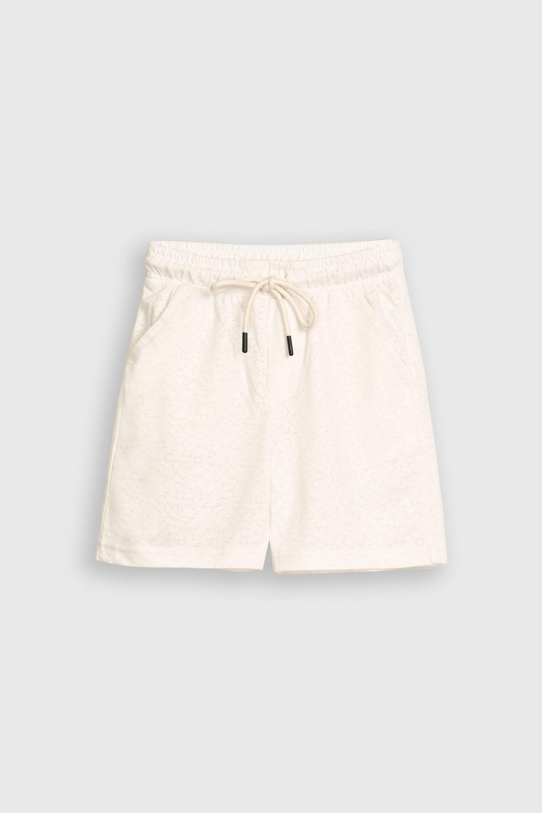 PRINTED OFF WHITE SHORTS Reality