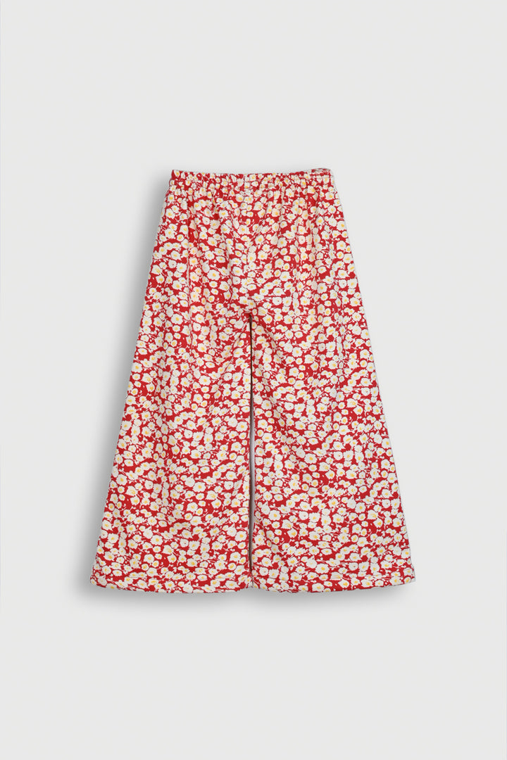 Red Floral Print Co-Ords for Kids Reality