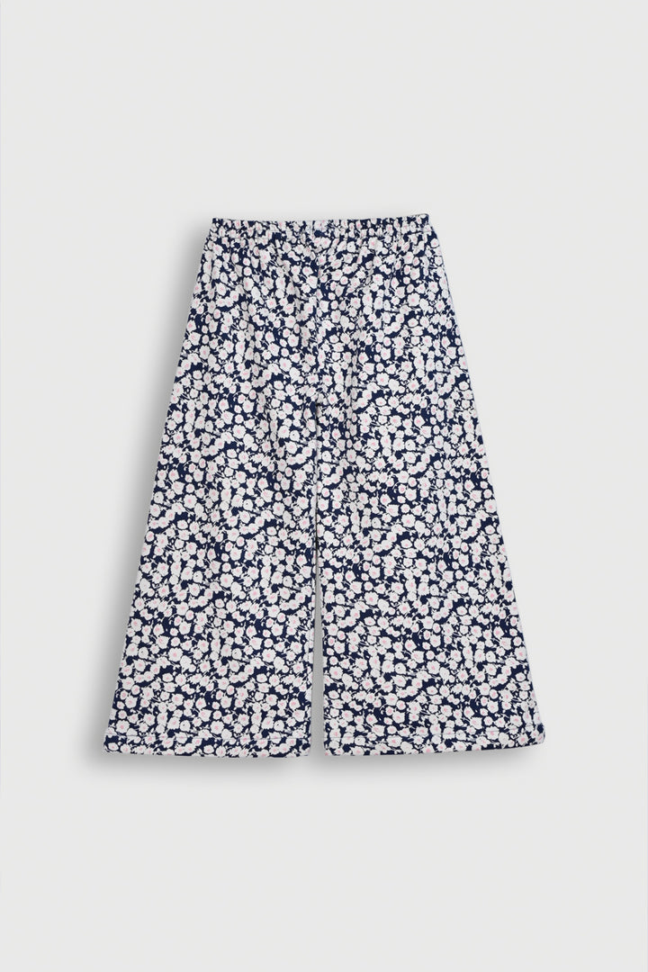 Kids' Floral Print Co-Ords with Navy Collar Reality