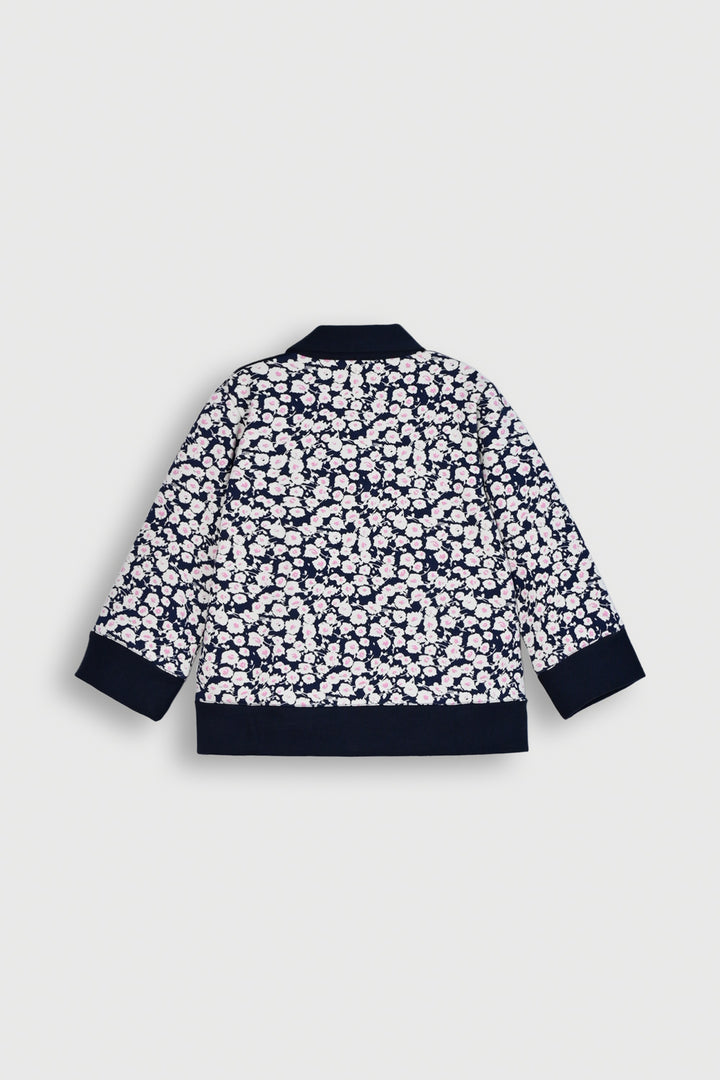 Kids' Floral Print Co-Ords with Navy Collar Reality