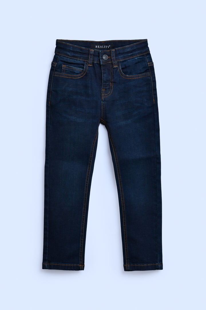 BOYS COTTON DARK BLUE JEANS Reality