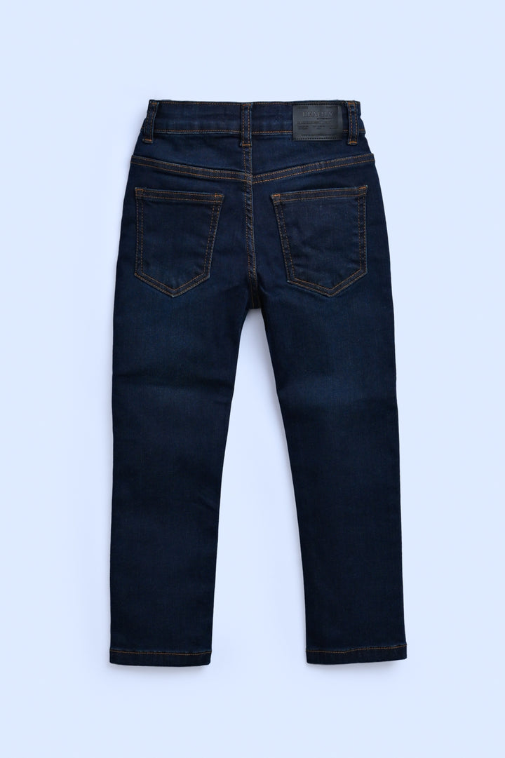 BOYS COTTON DARK BLUE JEANS Reality