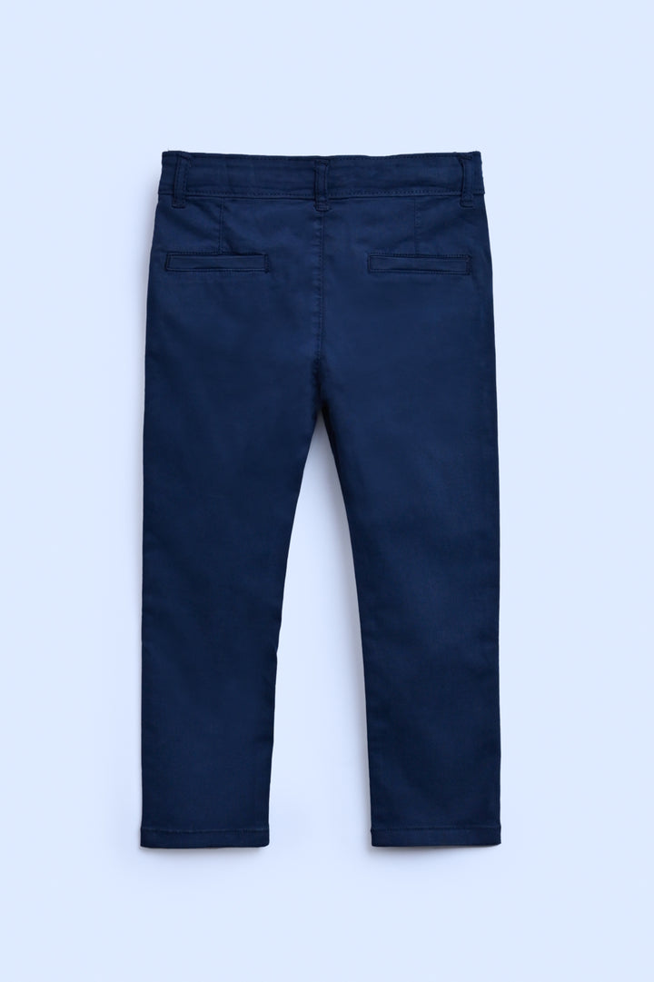 BOYS COTTON NAVY PANTS Reality