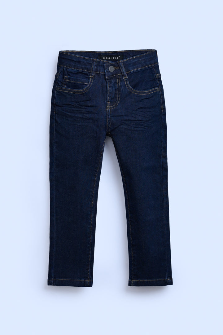 BOYS COTTON DARK BLUE JEANS Reality