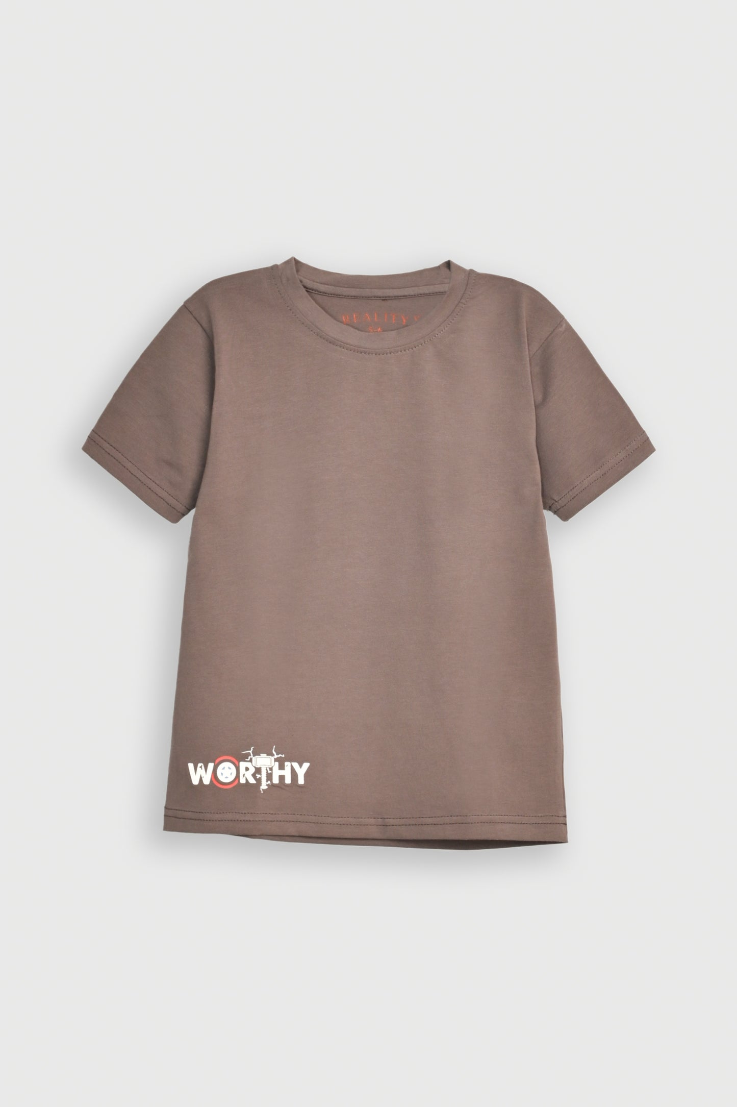 WORTHY GRAPHIC DARK GRAY TEE Reality