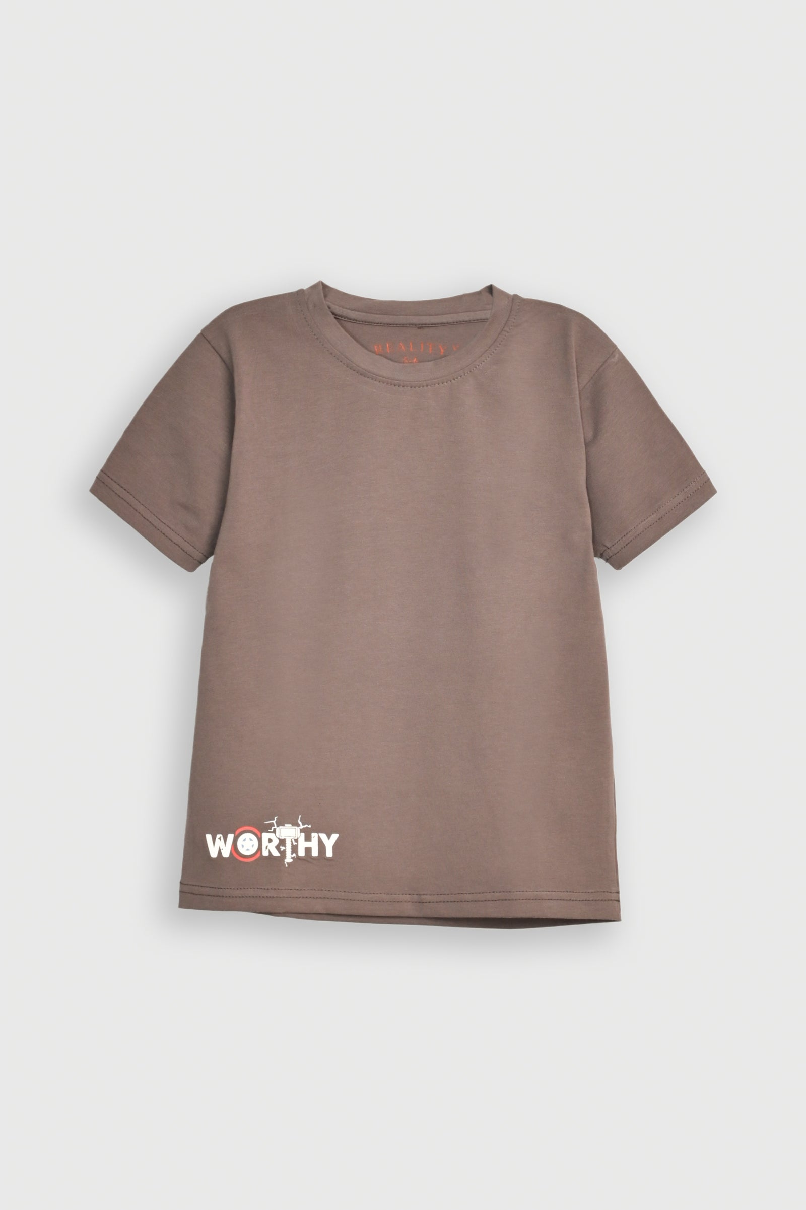 WORTHY GRAPHIC DARK GRAY TEE Reality