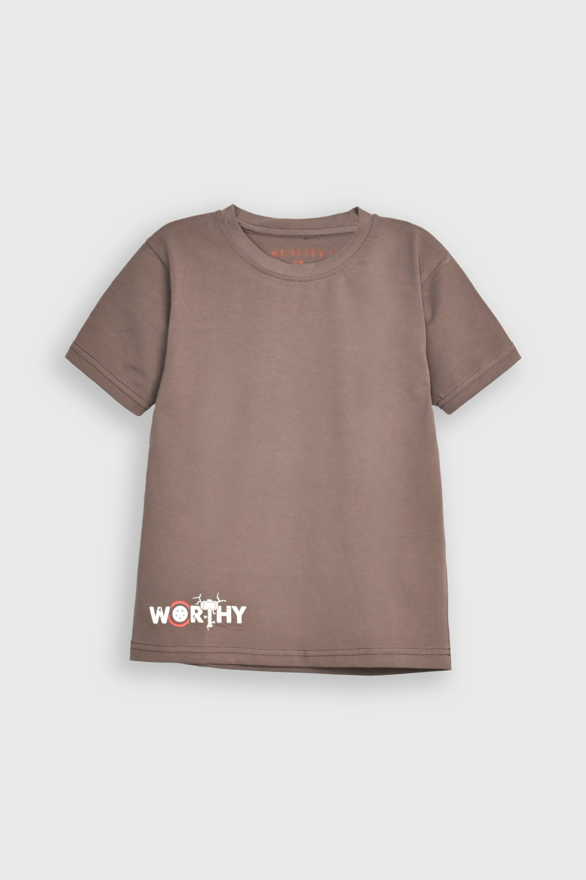 WORTHY GRAPHIC DARK GRAY TEE Reality