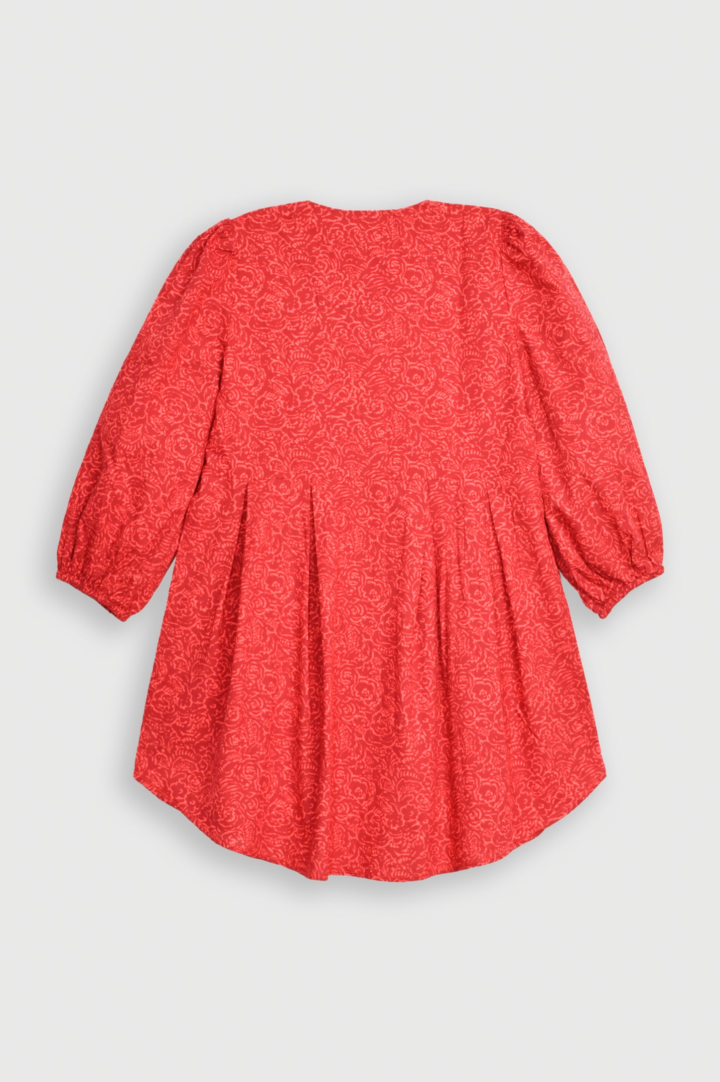 FLORAL PRINTED RED SUIT Reality