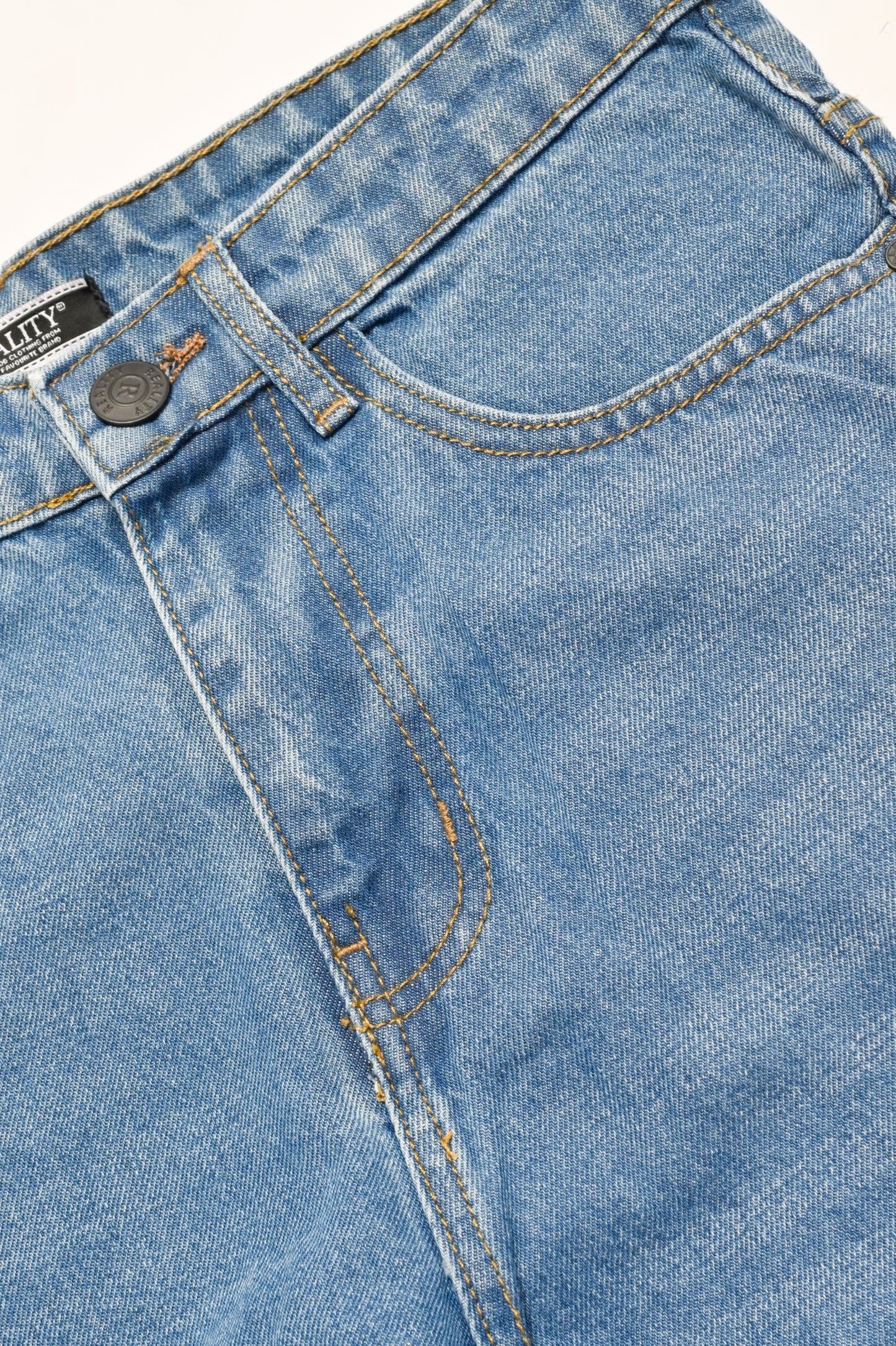 MEN Loose Fit Denim ACID BLUE Reality