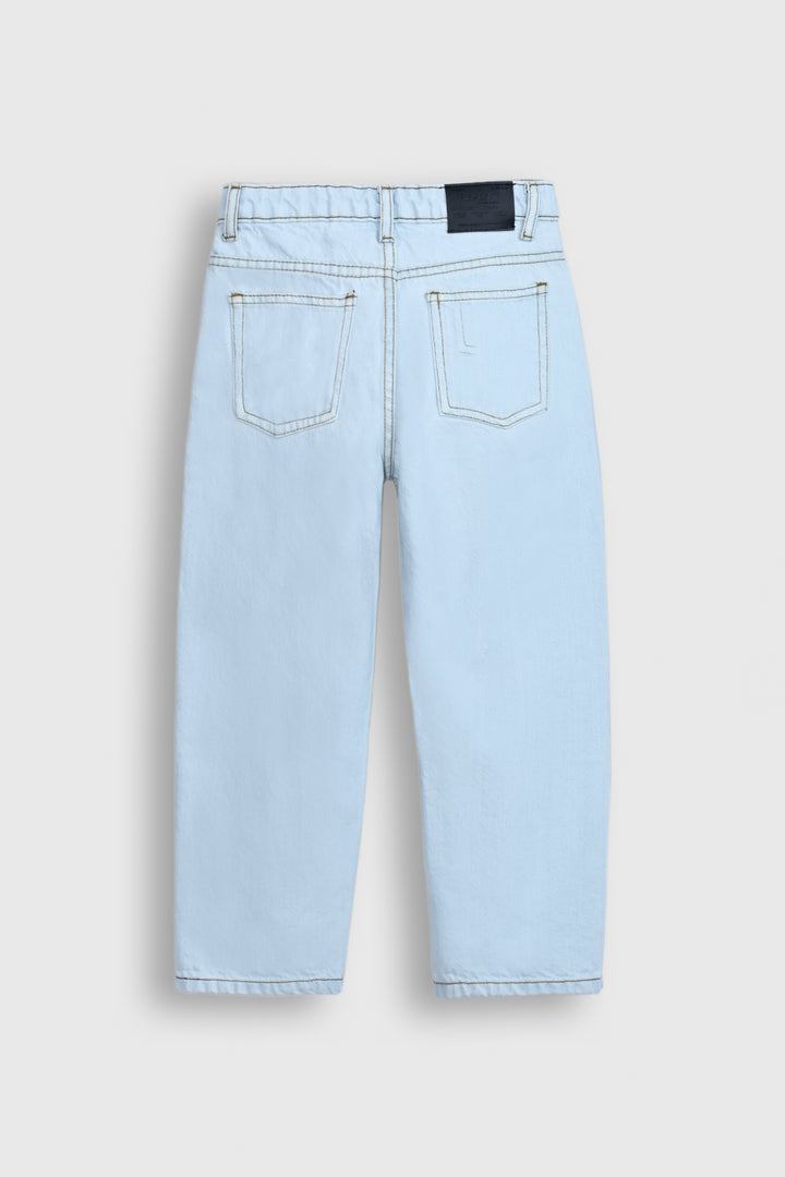 Light Blue High-Waist Denim Jeans Reality