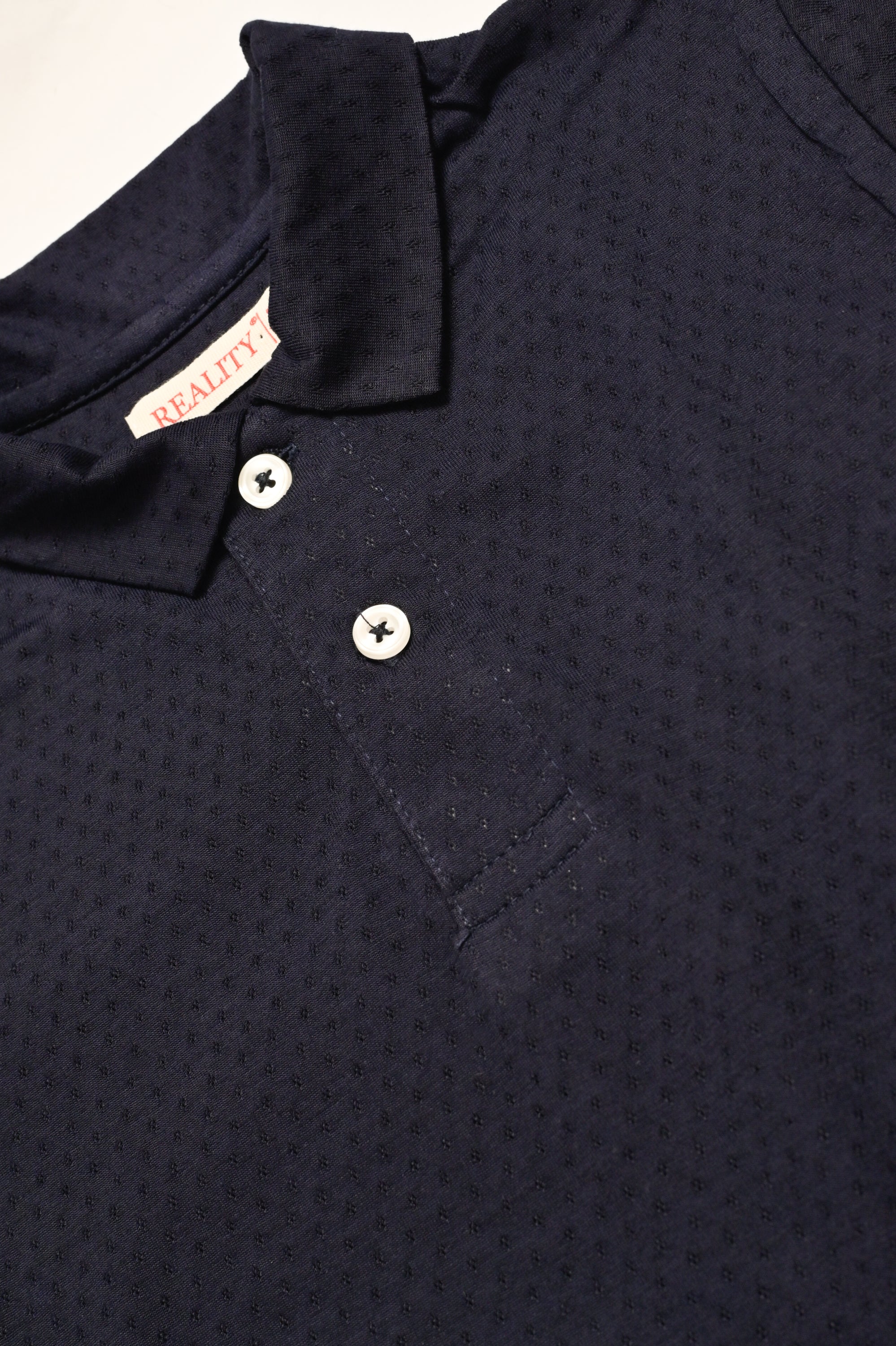 BOY PRINTED NAVY POLO Reality