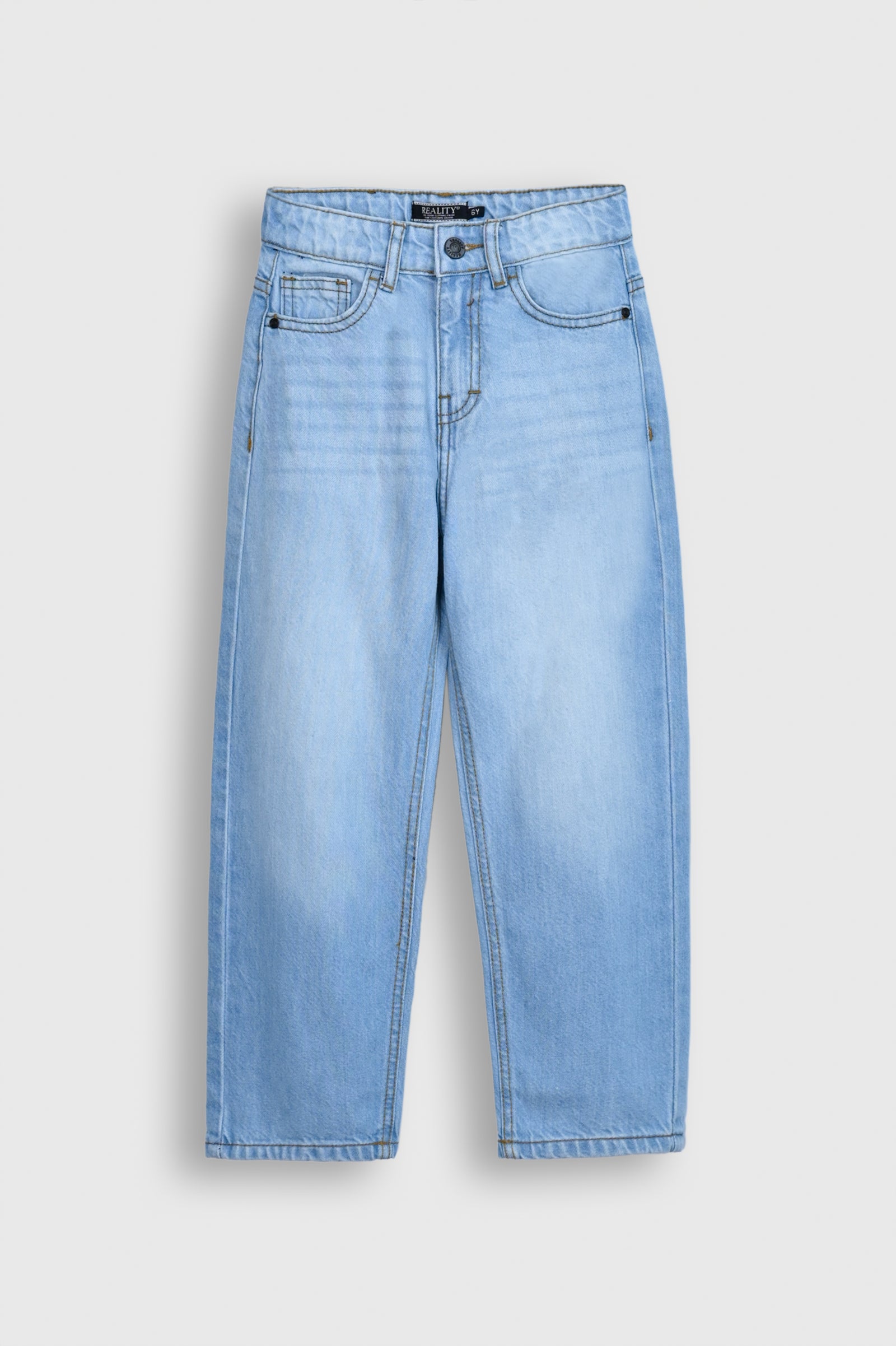 Light Wash Wide-Leg Jeans for Boys Reality