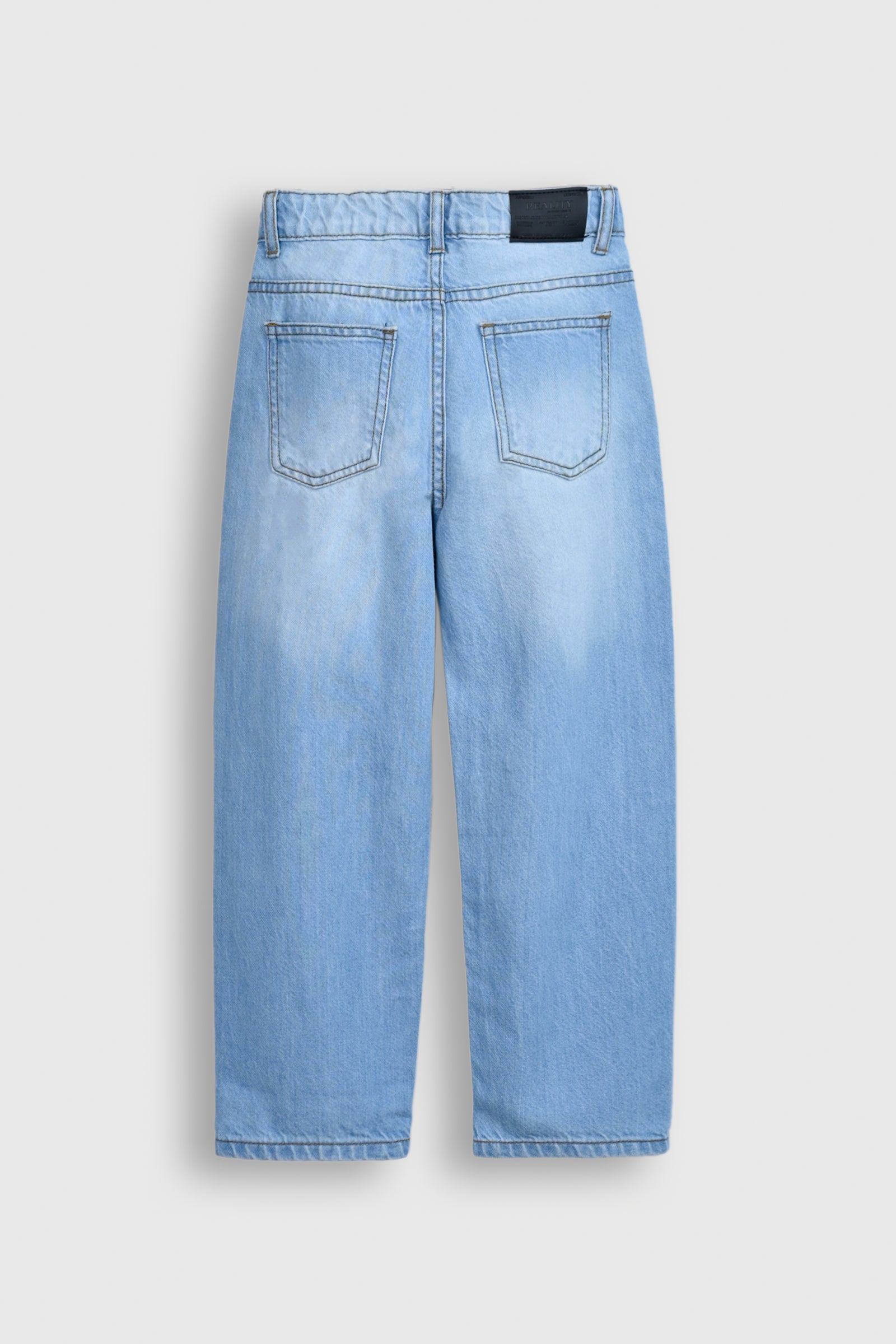 Light Wash Wide-Leg Jeans for Boys Reality