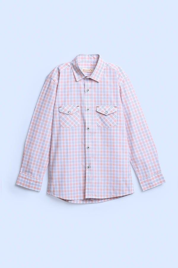 Boys CASUAL LIGHT PINK SHIRT Reality