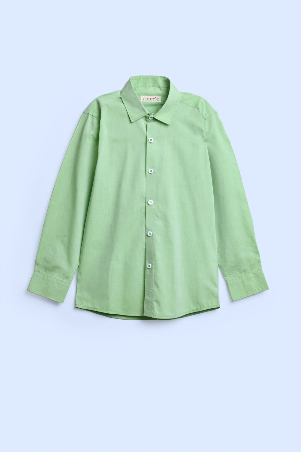 Boys CASUAL LIGHT GREEN SHIRT Reality