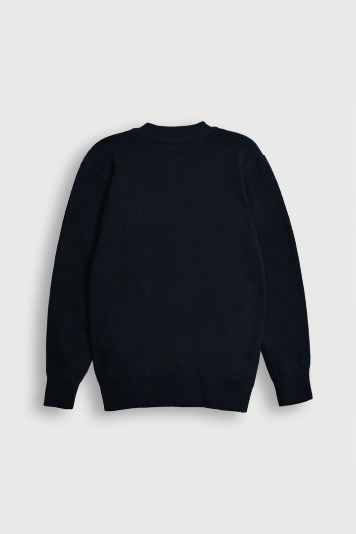 Kids' Navy Blue Sweater with Chicken Design Reality