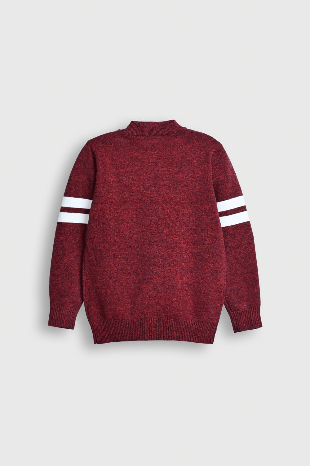 Kids' Maroon Sweater with Cartoon Patch Reality