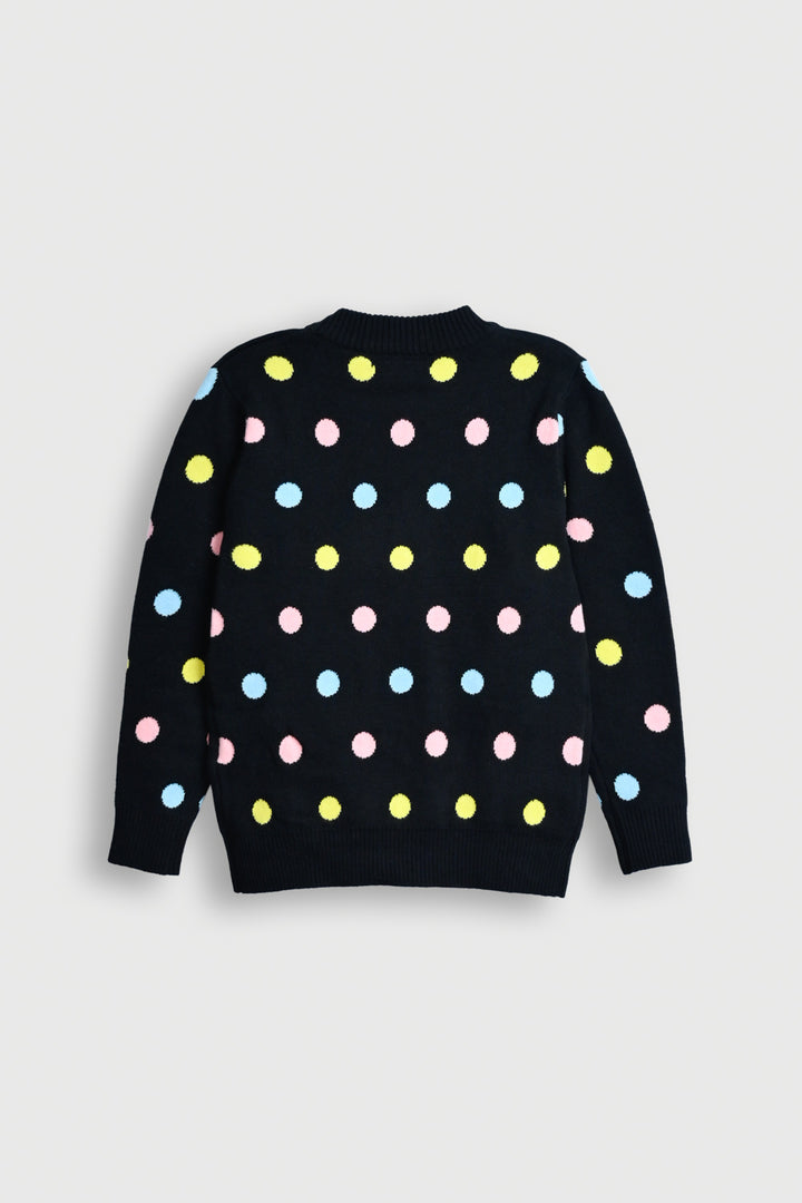 Cute Navy Blue Crewneck Sweater for Kids Reality