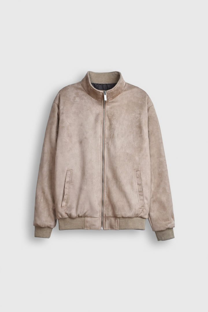 Lightweight Style: The Tan Zip-Up Jacket Reality